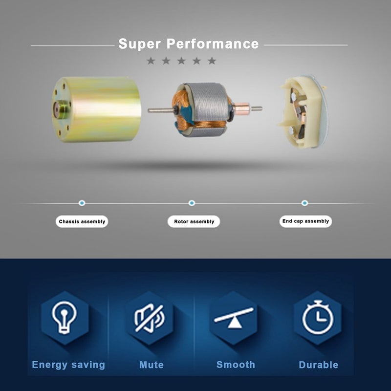 Greartisan DC 12V 550RPM Gear Motor High Torque Electric Micro Speed Reduction Geared Motor Centric Output Shaft 37mm Diameter Gearbox - Image 3